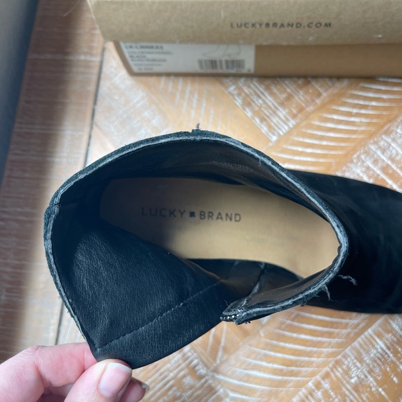 Lucky Brand Linnea III Black Ankle Booties - Picture 11 of 11